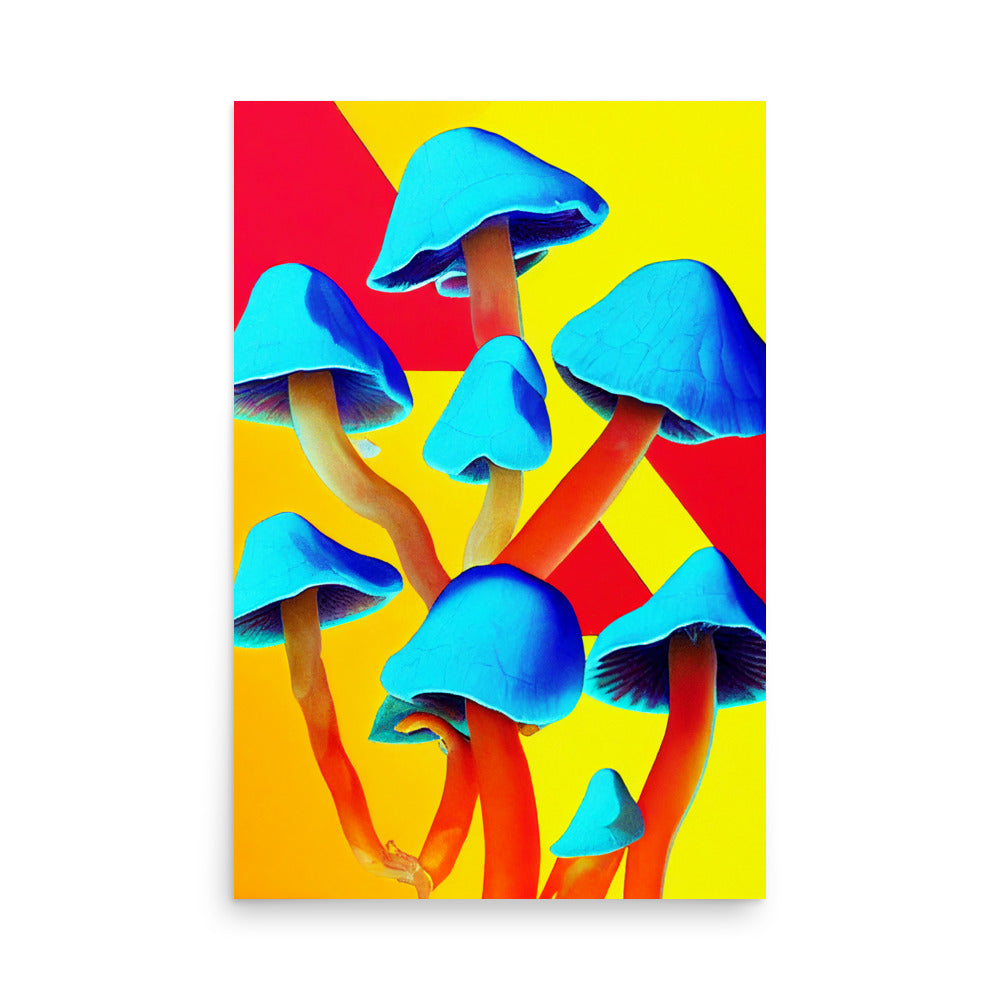 Mushroom Magic: Vibrant - Luster Poster