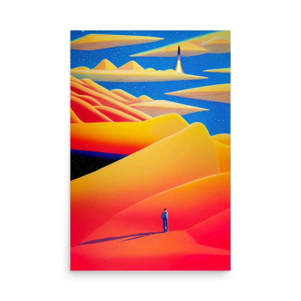 Space Race: Vibrant - Luster Poster