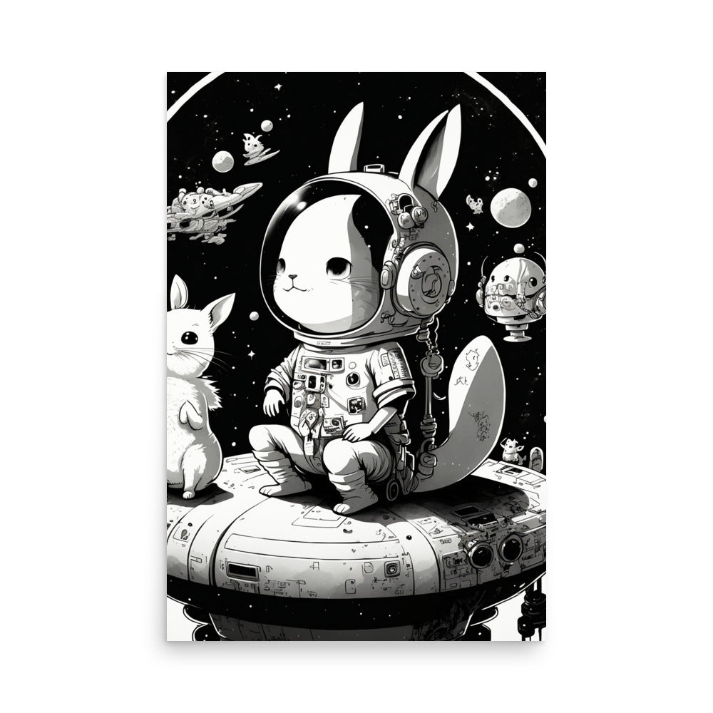 Cool Traveller: B&W - Luster Poster