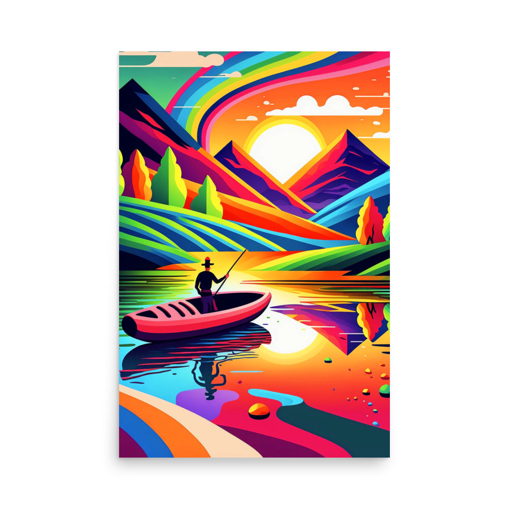 Fishing Fantasy: Vibrant - Luster Poster