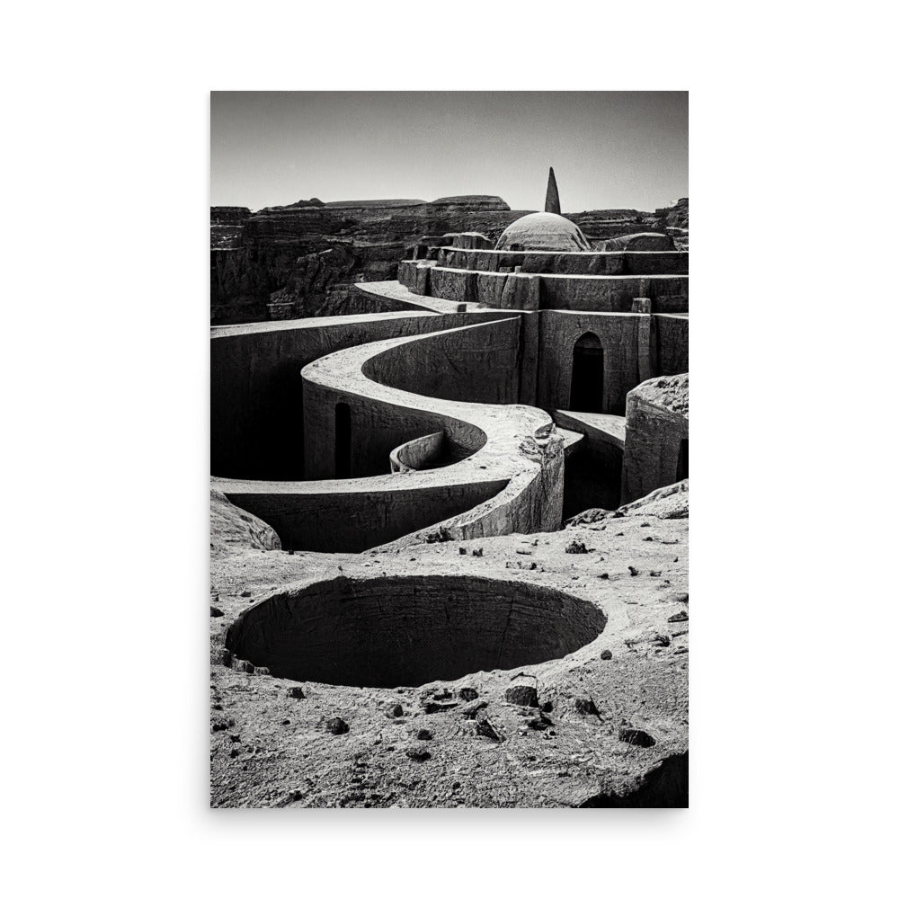 Desert Days: B&W - Luster Poster