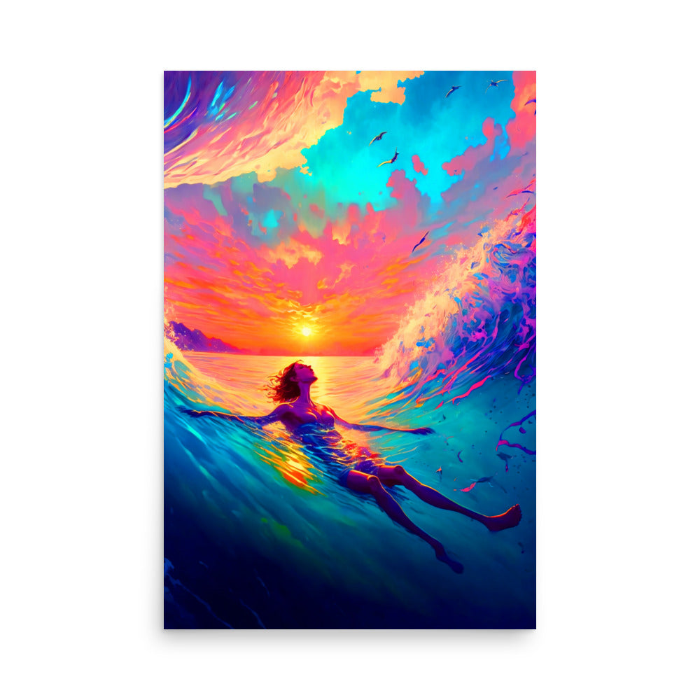 Wave Walker: Vibrant - Luster Poster