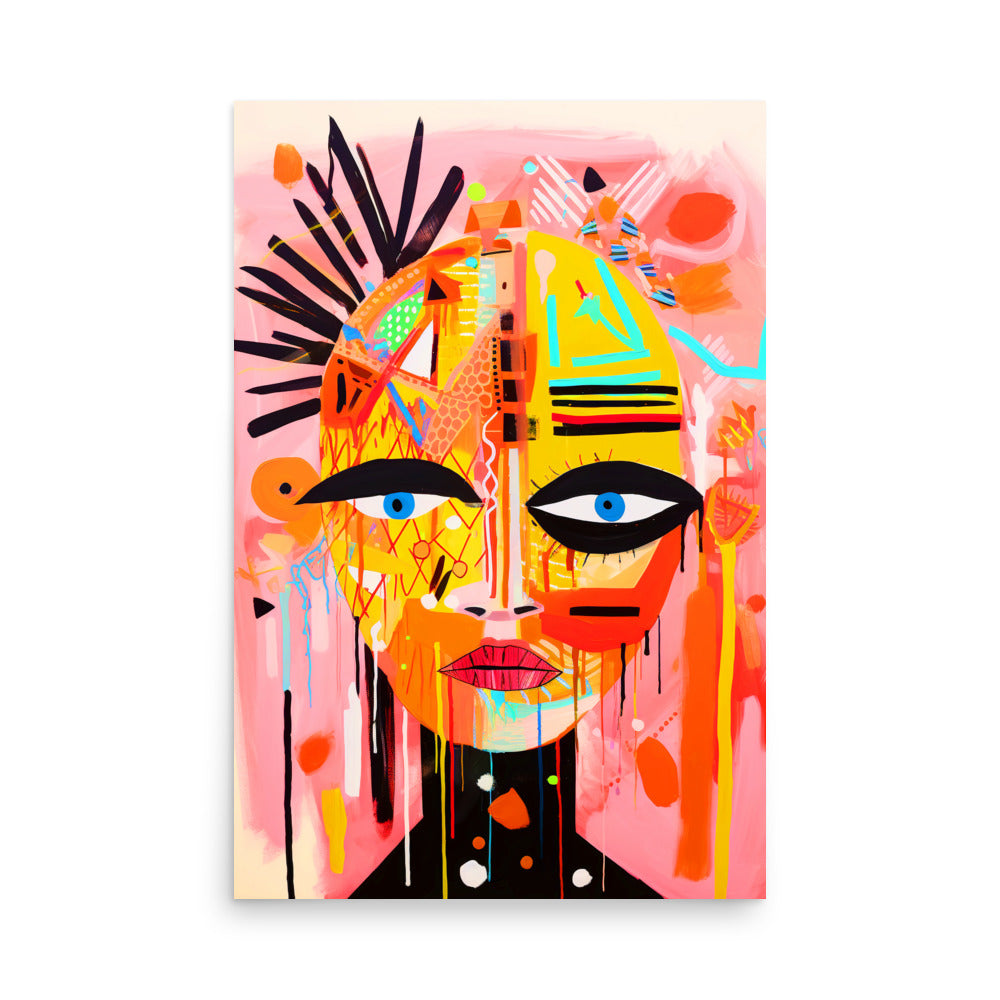 Curious Faces: Vibrant 2/4 - Luster Poster