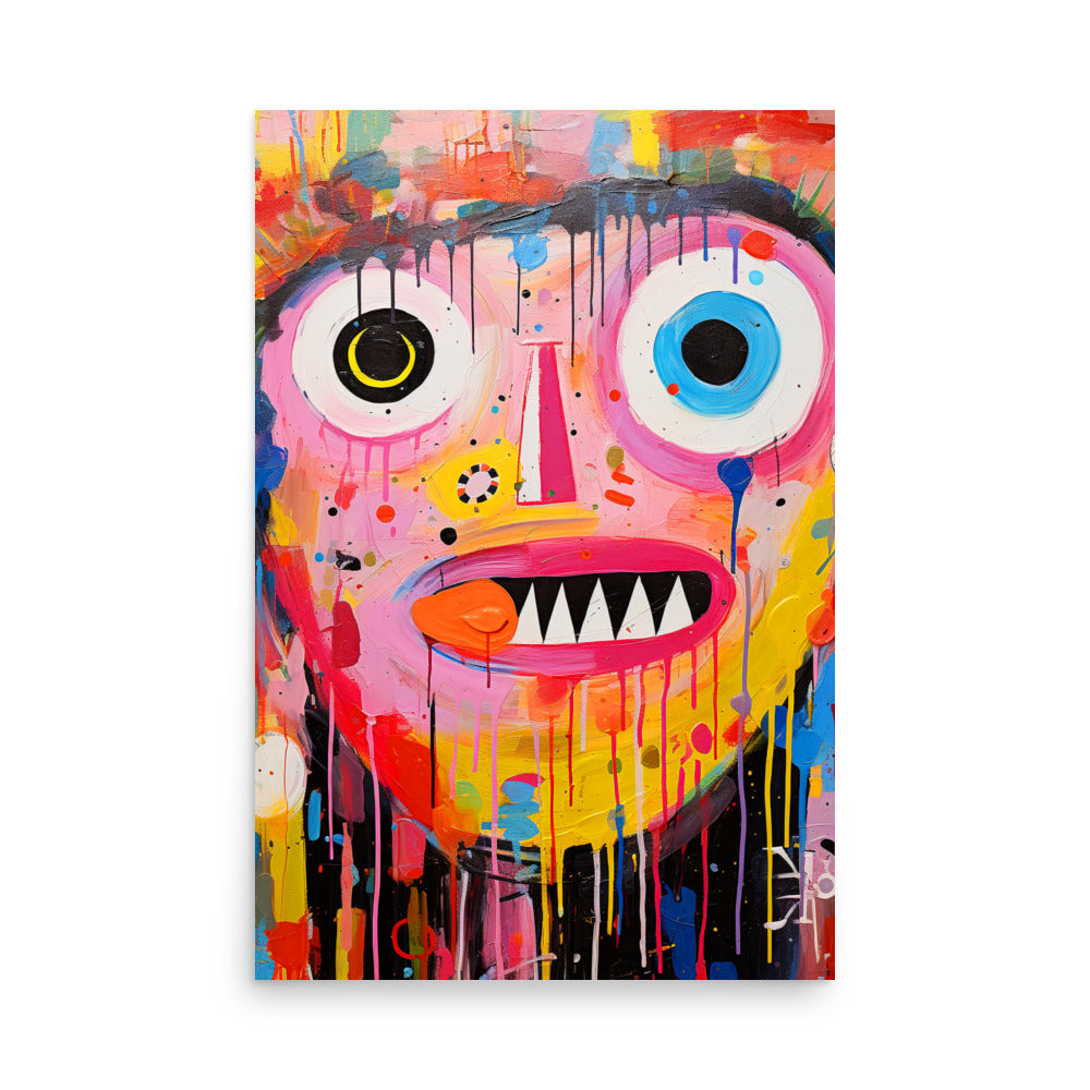 Curious Faces: Vibrant 3/4 - Luster Poster