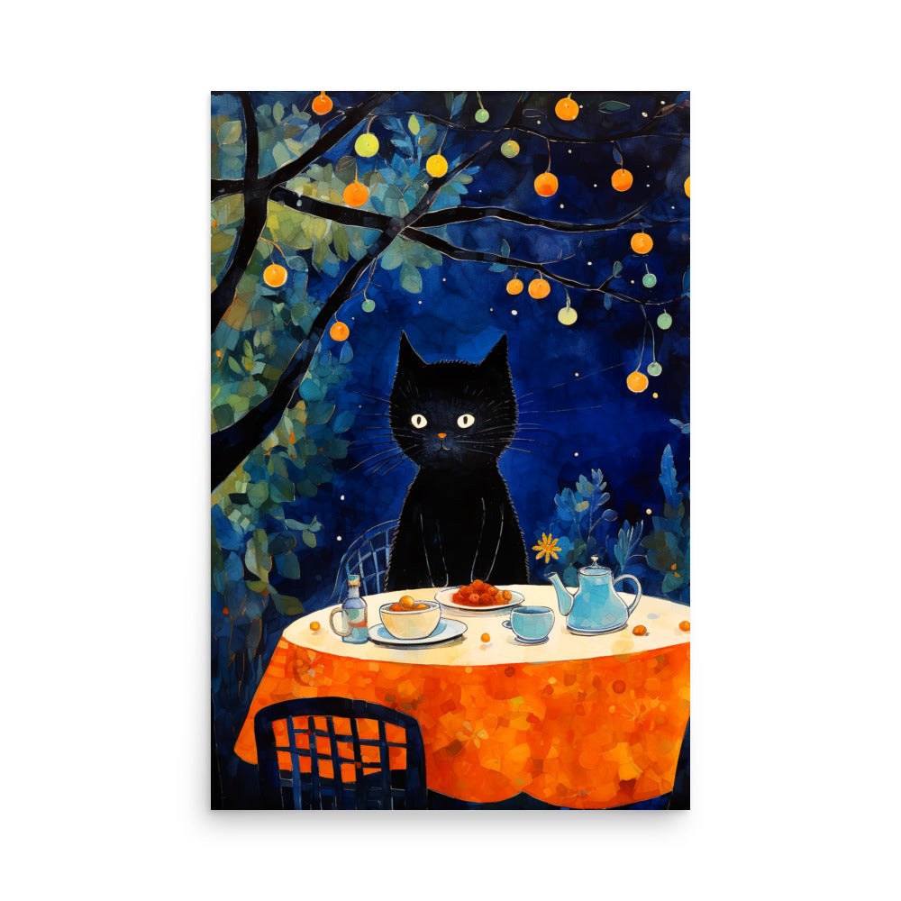 Feline Dinner N2 - Luster Poster