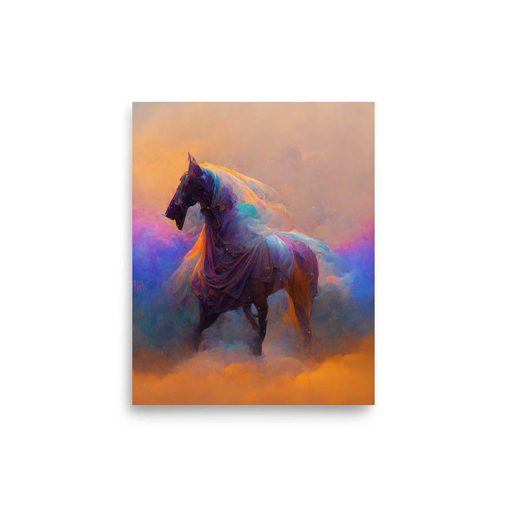 Ghost Horse: Vibrant - Luster Poster