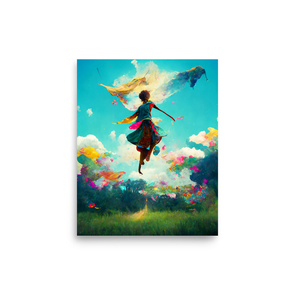 Flying Free: Vibrant - Luster Poster