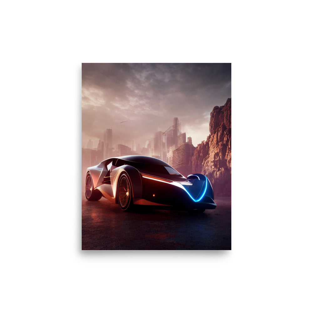 Futuristic Travel: Neutral - Luster Poster