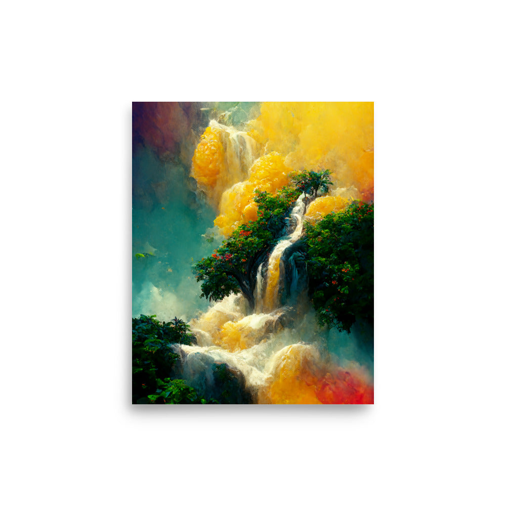 Cascading Nature: Neutral - Luster Poster