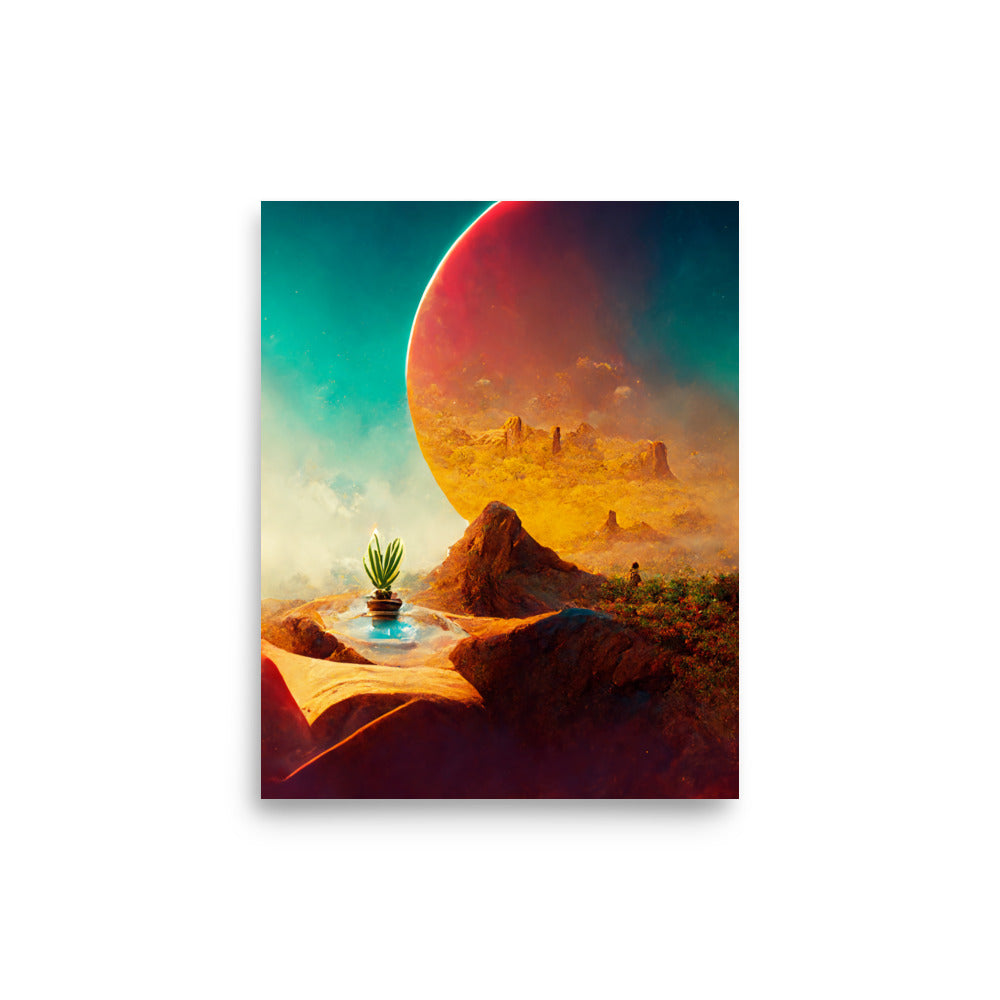 Desert Oasis: Vibrant - Luster Poster