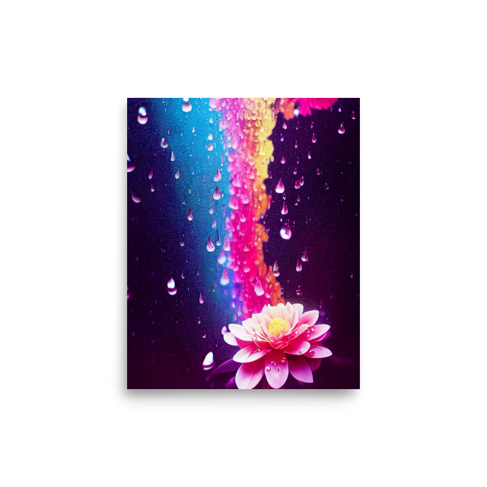 Calming Rain: Vibrant - Luster Poster