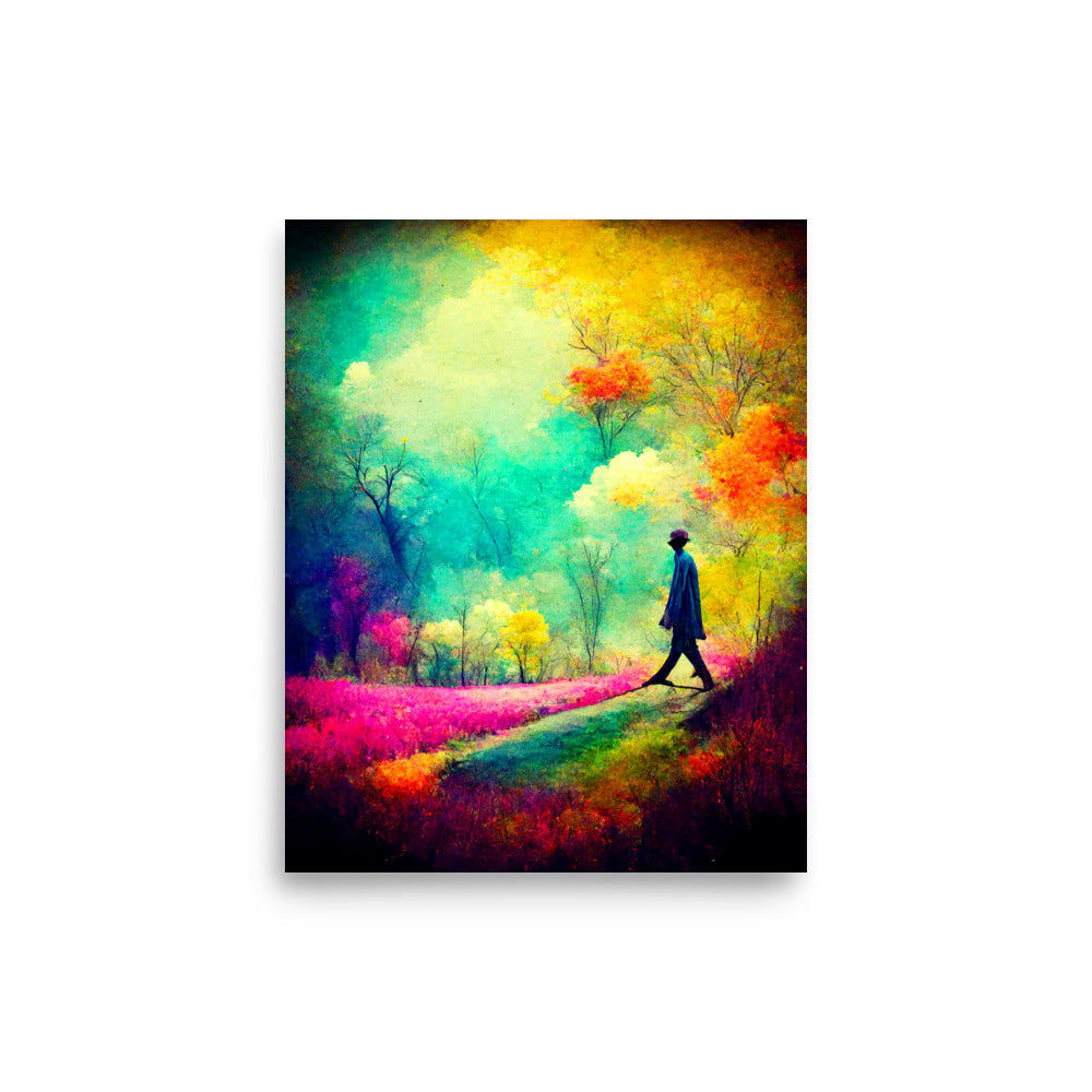 Lone Thoughts: Vibrant - Luster Poster