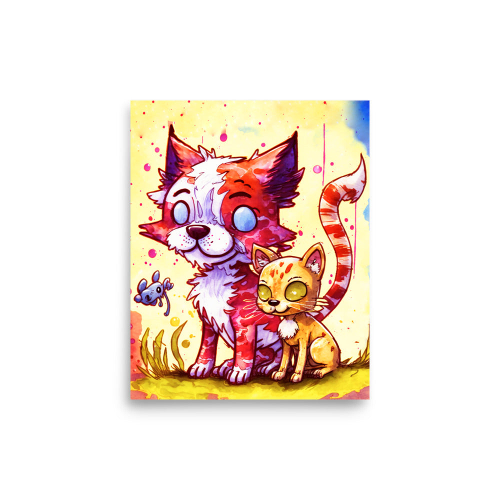 Pet Paintings: Vibrant - Luster Poster