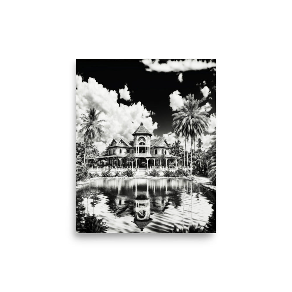 Holiday Home: B&W - Luster Poster