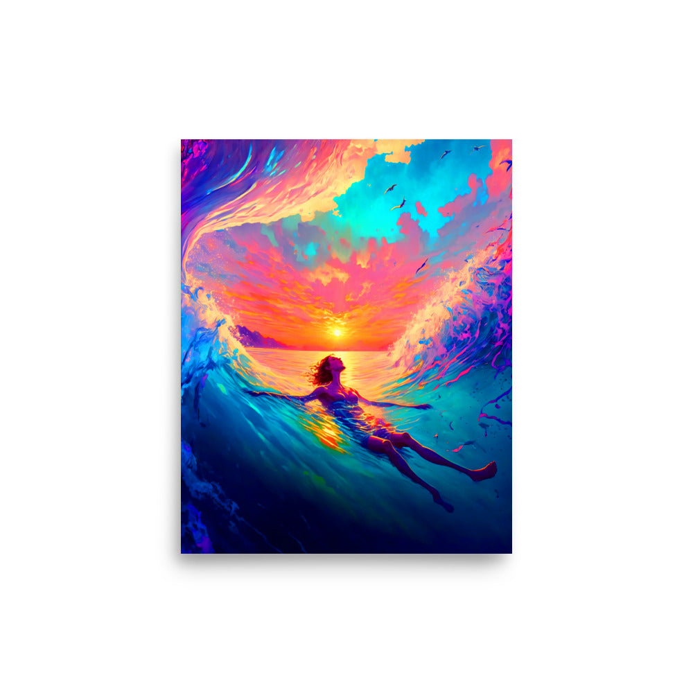 Wave Walker: Vibrant - Luster Poster