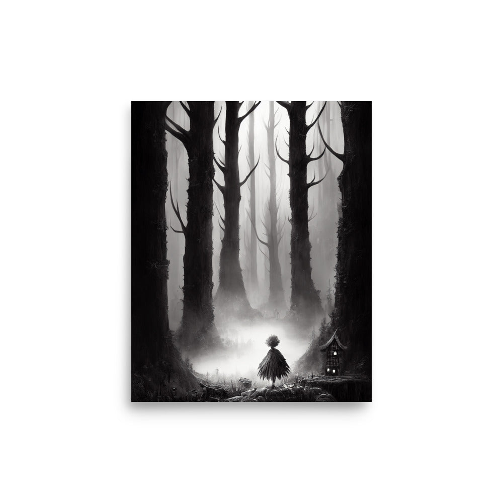 Familiar Forests: B&W - Luster Poster