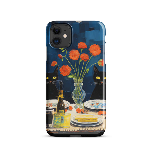 Feline Dinner N4 - Snap Case for iPhone